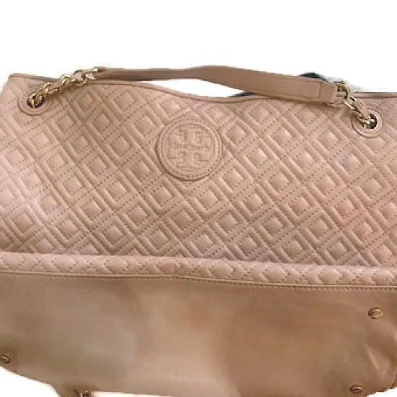 Tory Burch Marion Diamond Quilted Leather Tote - Picture 3 of 14